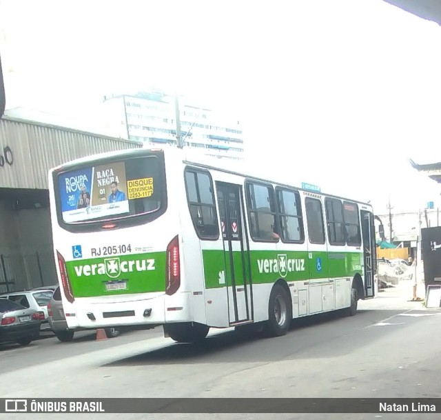 Viação Vera Cruz RJ 205.104 na cidade de Duque de Caxias, Rio de Janeiro, Brasil, por Natan Lima. ID da foto: 10946533.