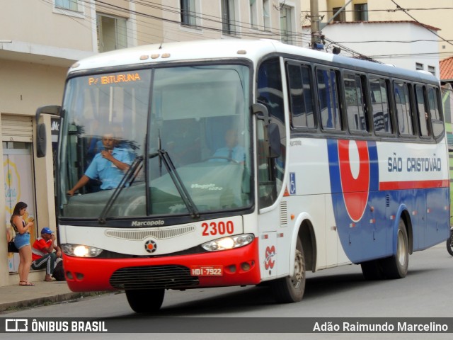 Viação São Cristóvão 2300 na cidade de São João del Rei, Minas Gerais, Brasil, por Adão Raimundo Marcelino. ID da foto: 10948503.