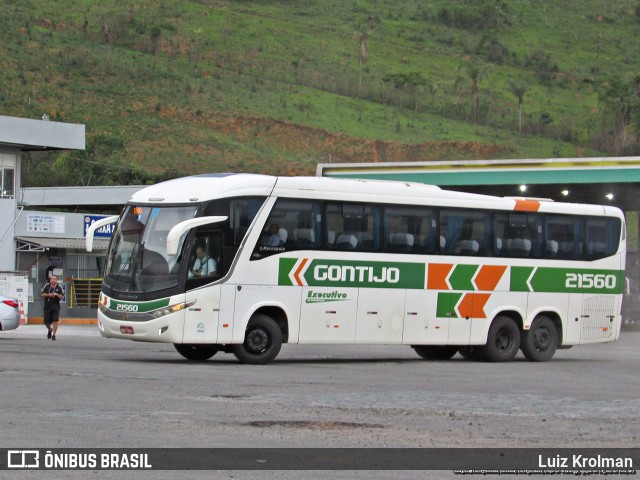 Empresa Gontijo de Transportes 21560 na cidade de Juiz de Fora, Minas Gerais, Brasil, por Luiz Krolman. ID da foto: 10948828.