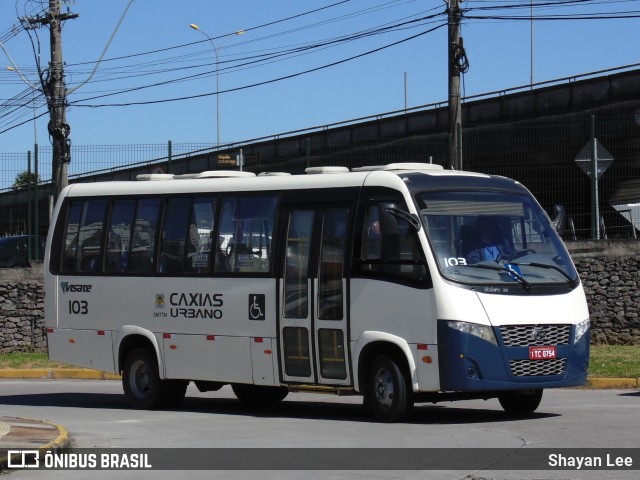 Visate - Viação Santa Tereza 103 na cidade de Caxias do Sul, Rio Grande do Sul, Brasil, por Shayan Lee. Número da foto: #10947467.