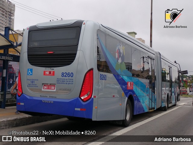 Next Mobilidade - ABC Sistema de Transporte 8260 na cidade de Santo André, São Paulo, Brasil, por Adriano Barbosa. Número da foto: #10952064.