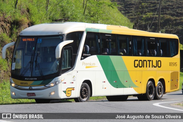 Empresa Gontijo de Transportes 18915 na cidade de Piraí, Rio de Janeiro, Brasil, por José Augusto de Souza Oliveira. ID da foto: 10952217.