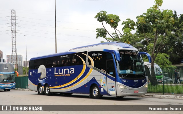 Luna Transporte e Turismo 1400 na cidade de São Paulo, São Paulo, Brasil, por Francisco Ivano. ID da foto: 10952675.