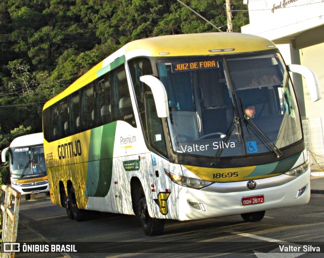 Empresa Gontijo de Transportes 18695 na cidade de Juiz de Fora, Minas Gerais, Brasil, por Valter Silva. ID da foto: 10950200.