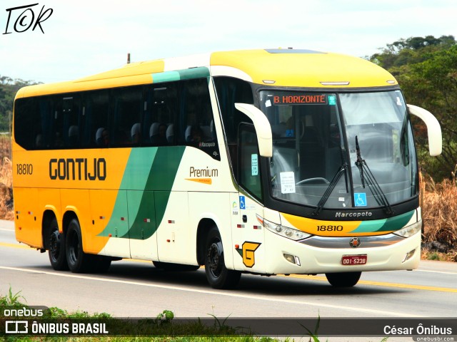 Empresa Gontijo de Transportes 18810 na cidade de Santa Luzia, Minas Gerais, Brasil, por César Ônibus. ID da foto: 10951702.