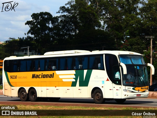 Viação Nacional 14230 na cidade de Belo Horizonte, Minas Gerais, Brasil, por César Ônibus. ID da foto: 10952144.