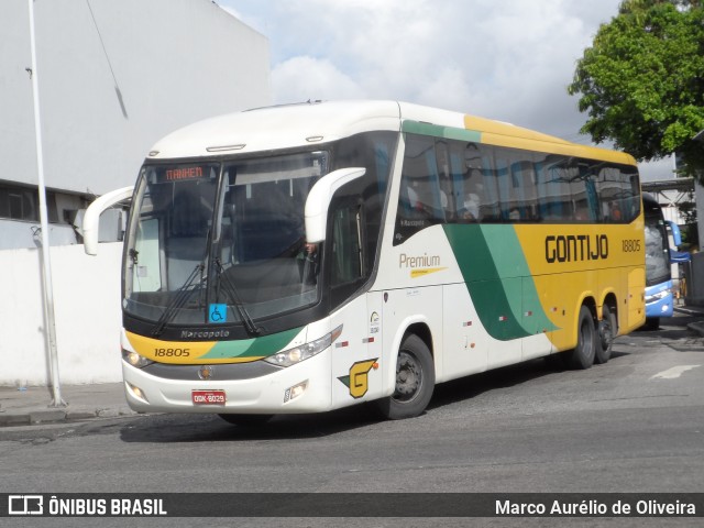 Empresa Gontijo de Transportes 18805 na cidade de Rio de Janeiro, Rio de Janeiro, Brasil, por Marco Aurélio de Oliveira. ID da foto: 10950742.