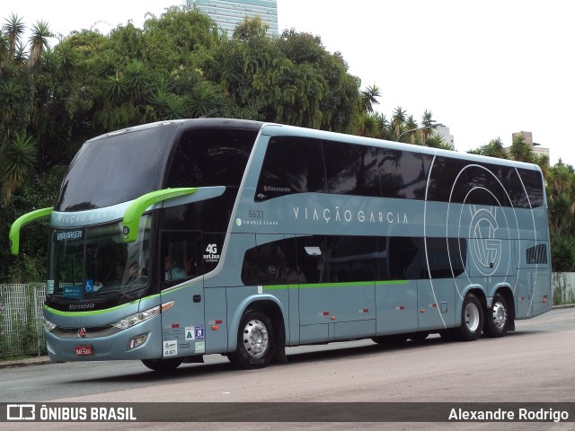 Viação Garcia 8633 na cidade de Curitiba, Paraná, Brasil, por Alexandre Rodrigo. ID da foto: 10950926.