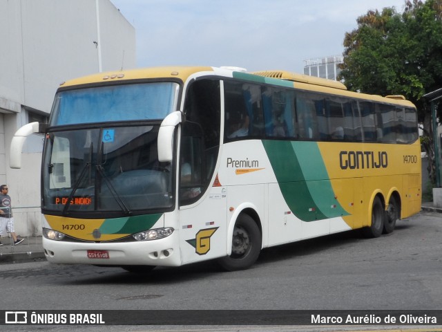 Empresa Gontijo de Transportes 14700 na cidade de Rio de Janeiro, Rio de Janeiro, Brasil, por Marco Aurélio de Oliveira. ID da foto: 10950728.