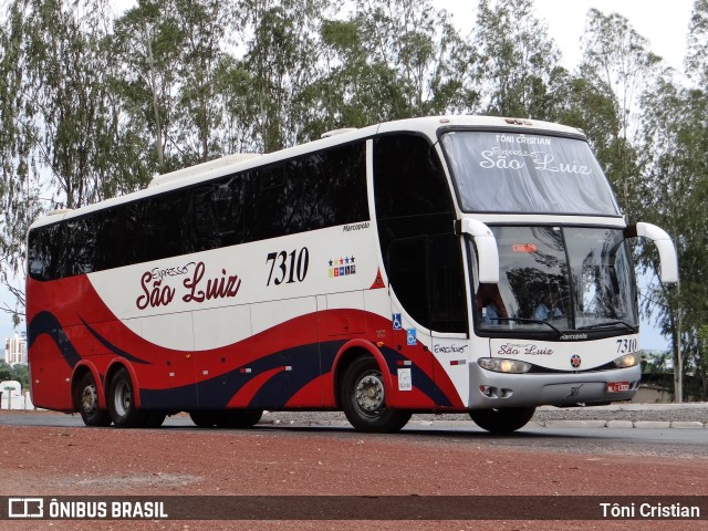 Expresso São Luiz 7310 na cidade de Cuiabá, Mato Grosso, Brasil, por Tôni Cristian. Número da foto: #10952009.