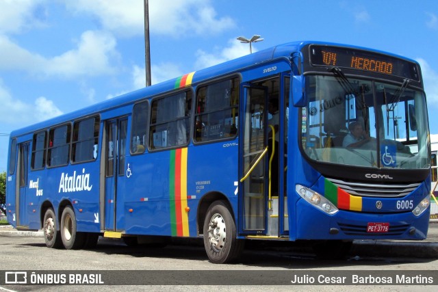 Viação Atalaia Transportes 6005 na cidade de Aracaju, Sergipe, Brasil, por Julio Cesar  Barbosa Martins. ID da foto: 10952861.