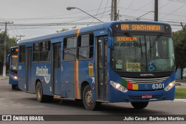 Viação Atalaia Transportes 6301 na cidade de Aracaju, Sergipe, Brasil, por Julio Cesar  Barbosa Martins. Número da foto: #10952863.