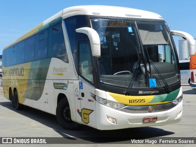 Empresa Gontijo de Transportes 18595 na cidade de Goiânia, Goiás, Brasil, por Victor Hugo  Ferreira Soares. Número da foto: #10954080.