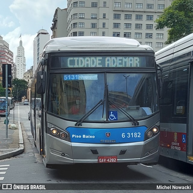 Viação Paratodos > São Jorge > Metropolitana São Paulo > Mobibrasil 6 3182 na cidade de São Paulo, São Paulo, Brasil, por Michel Nowacki. Número da foto: #10954902.