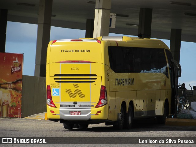 Viação Itapemirim 60725 na cidade de Caruaru, Pernambuco, Brasil, por Lenilson da Silva Pessoa. ID da foto: 10954098.