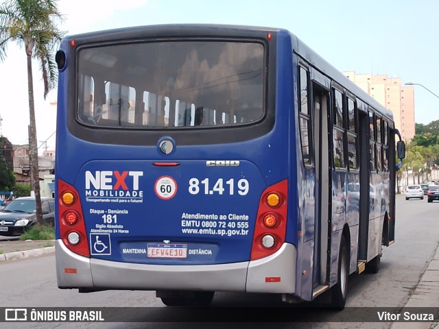 Next Mobilidade - ABC Sistema de Transporte 81.419 na cidade de São Bernardo do Campo, São Paulo, Brasil, por Vitor Souza. Número da foto: #10953722.