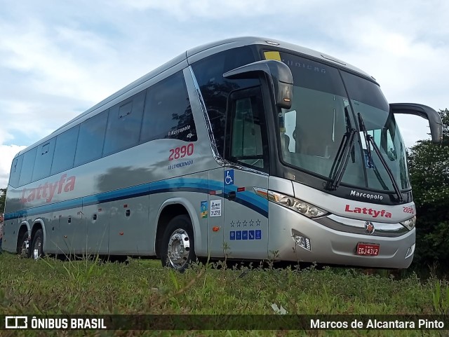 Lattyfa Turismo 2890 na cidade de Divinópolis, Minas Gerais, Brasil, por Marcos de Alcantara Pinto. ID da foto: 10954795.