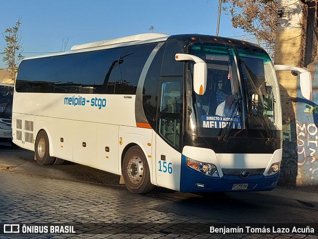 Autobuses Melipilla 156 na cidade de Estación Central, Santiago, Metropolitana de Santiago, Chile, por Benjamín Tomás Lazo Acuña. Número da foto: #10954717.