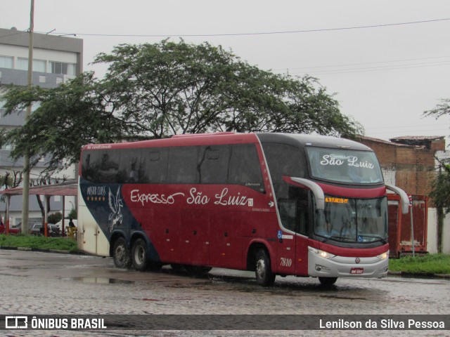 Expresso São Luiz 7810 na cidade de Caruaru, Pernambuco, Brasil, por Lenilson da Silva Pessoa. Número da foto: #10954269.