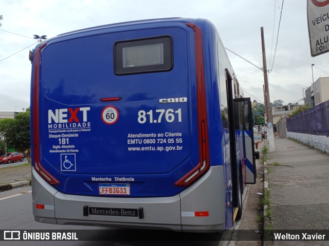 Next Mobilidade - ABC Sistema de Transporte 81.761 na cidade de Diadema, São Paulo, Brasil, por Welton Xavier. ID da foto: 10954297.