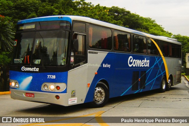Viação Cometa 7728 na cidade de São Paulo, São Paulo, Brasil, por Paulo Henrique Pereira Borges. Número da foto: #10953258.