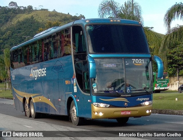 Expresso Angrense 7021 na cidade de Angra dos Reis, Rio de Janeiro, Brasil, por Marcelo Espirito Santo Coelho. ID da foto: 10955680.