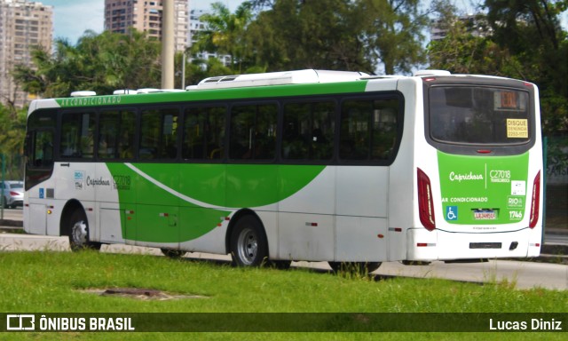 Caprichosa Auto Ônibus C27018 na cidade de Rio de Janeiro, Rio de Janeiro, Brasil, por Lucas Diniz. ID da foto: 10955578.