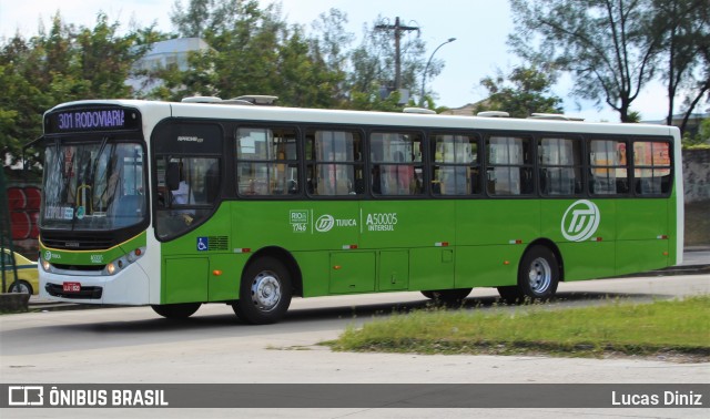 Tijuquinha - Auto Viação Tijuca A50005 na cidade de Rio de Janeiro, Rio de Janeiro, Brasil, por Lucas Diniz. ID da foto: 10955563.