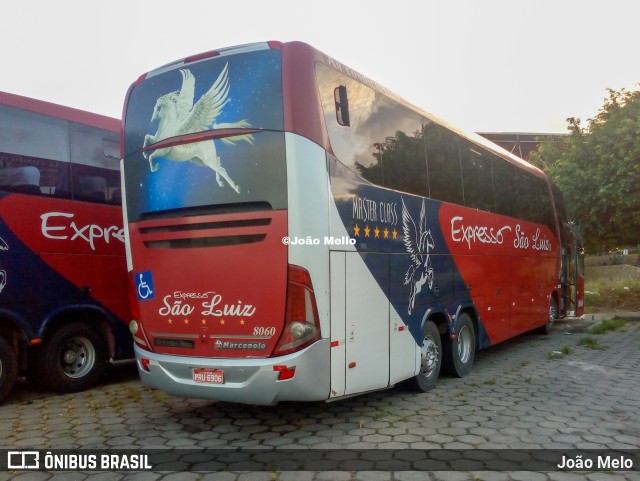 Expresso São Luiz 8060 na cidade de Maceió, Alagoas, Brasil, por João Melo. ID da foto: 10955725.