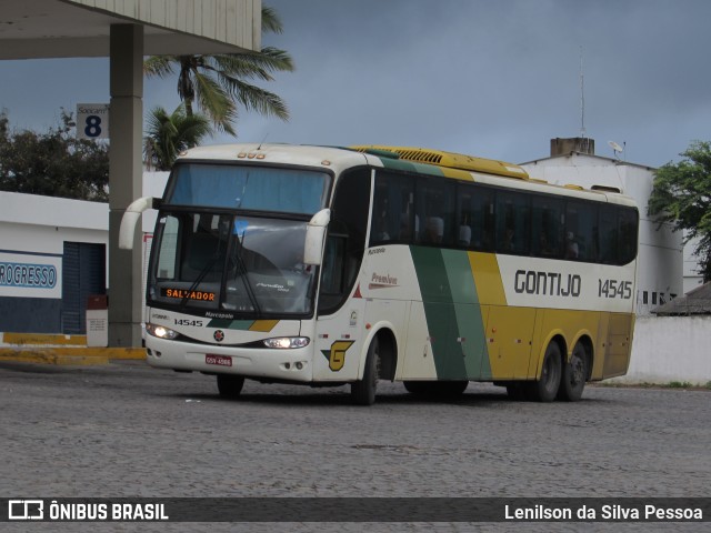 Empresa Gontijo de Transportes 14545 na cidade de Caruaru, Pernambuco, Brasil, por Lenilson da Silva Pessoa. ID da foto: 10957922.