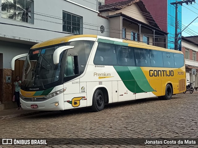 Empresa Gontijo de Transportes 7070 na cidade de Dionísio, Minas Gerais, Brasil, por Jonatas Costa da Mata. ID da foto: 10957076.