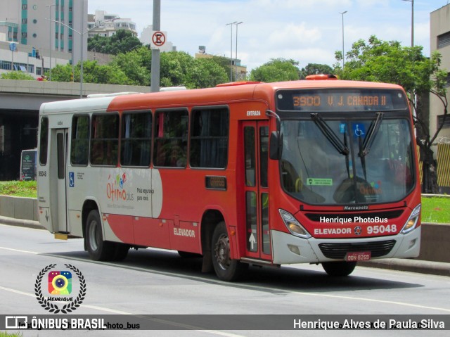 Santa Fé Transportes 95048 na cidade de Belo Horizonte, Minas Gerais, Brasil, por Henrique Alves de Paula Silva. ID da foto: 10957391.