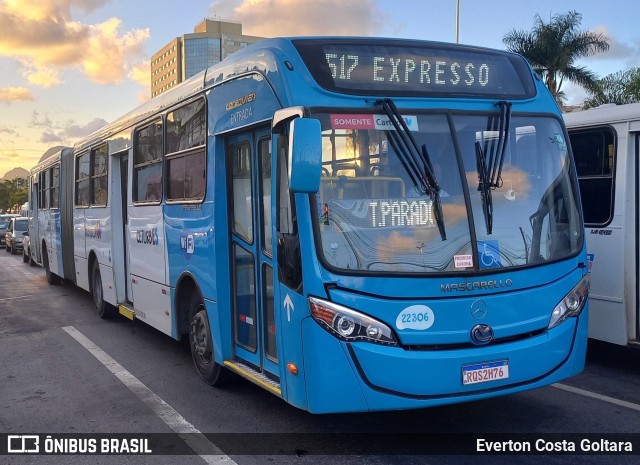 Nova Transporte 22306 na cidade de Cariacica, Espírito Santo, Brasil, por Everton Costa Goltara. Número da foto: #10956480.