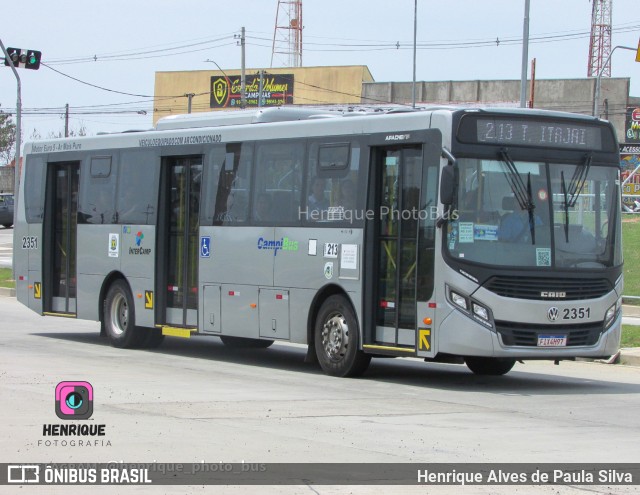 Expresso CampiBus 2351 na cidade de Campinas, São Paulo, Brasil, por Henrique Alves de Paula Silva. Número da foto: #10958268.