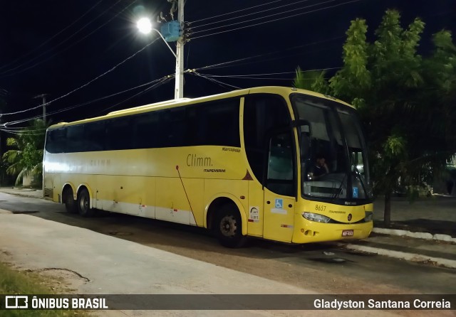 Viação Itapemirim 8657 na cidade de Aracaju, Sergipe, Brasil, por Gladyston Santana Correia. Número da foto: #10960157.