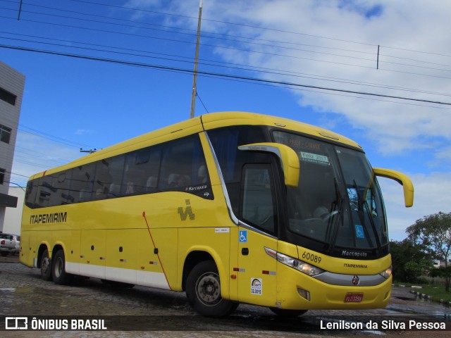 Viação Itapemirim 60089 na cidade de Caruaru, Pernambuco, Brasil, por Lenilson da Silva Pessoa. Número da foto: #10959124.