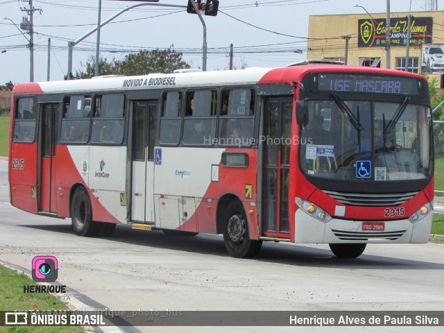 Expresso CampiBus 2315 na cidade de Campinas, São Paulo, Brasil, por Henrique Alves de Paula Silva. Número da foto: #10958266.