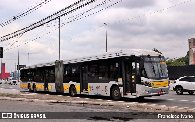 Viação Metrópole Paulista - Zona Leste 3 1112 na cidade de São Paulo, São Paulo, Brasil, por Francisco Ivano. Número da foto: #10960063.