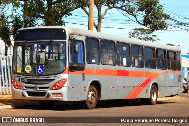 Viação Campo Grande 4188 na cidade de Campo Grande, Mato Grosso do Sul, Brasil, por Paulo Henrique Pereira Borges. Número da foto: #10958735.