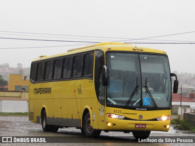 Viação Itapemirim 8523 na cidade de Caruaru, Pernambuco, Brasil, por Lenilson da Silva Pessoa. Número da foto: #10959022.