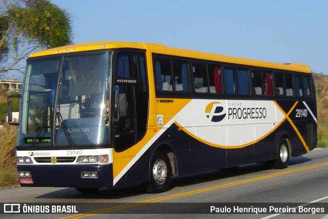 Viação Progresso 29140 na cidade de Barra do Piraí, Rio de Janeiro, Brasil, por Paulo Henrique Pereira Borges. ID da foto: 10958723.