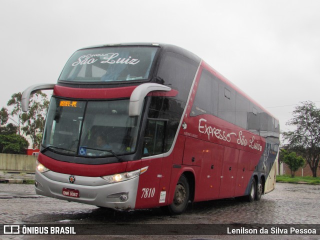 Expresso São Luiz 7810 na cidade de Caruaru, Pernambuco, Brasil, por Lenilson da Silva Pessoa. ID da foto: 10959024.