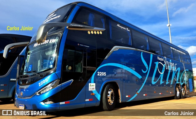 Viação Juína 2205 na cidade de Cuiabá, Mato Grosso, Brasil, por Carlos Júnior. Número da foto: #10960032.
