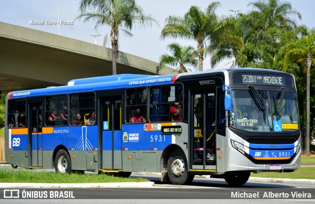 BB Transportes e Turismo 5931 na cidade de Barueri, São Paulo, Brasil, por Michael  Alberto Vieira. ID da foto: 10958974.