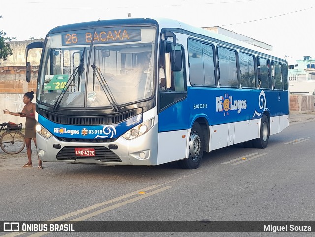 Rio Lagos Transportes SAQ.03.018 na cidade de Saquarema, Rio de Janeiro, Brasil, por Miguel Souza. Número da foto: #10960044.