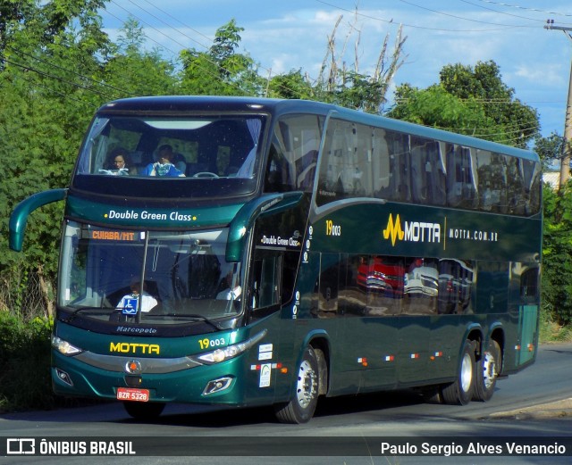 Viação Motta 19003 na cidade de Cuiabá, Mato Grosso, Brasil, por Paulo Sergio Alves Venancio. ID da foto: 10958346.