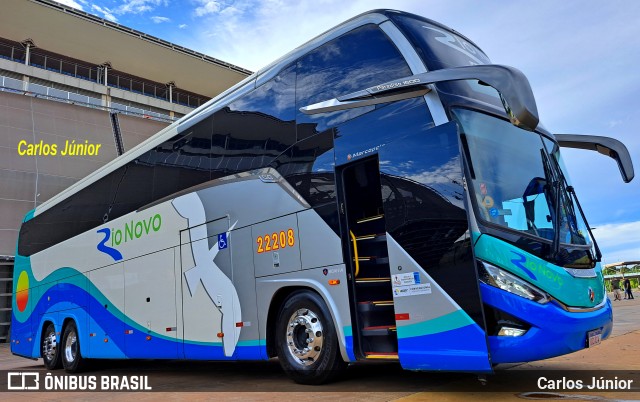 Rio Novo Transportes e Turismo 22208 na cidade de Cuiabá, Mato Grosso, Brasil, por Carlos Júnior. Número da foto: #10960423.