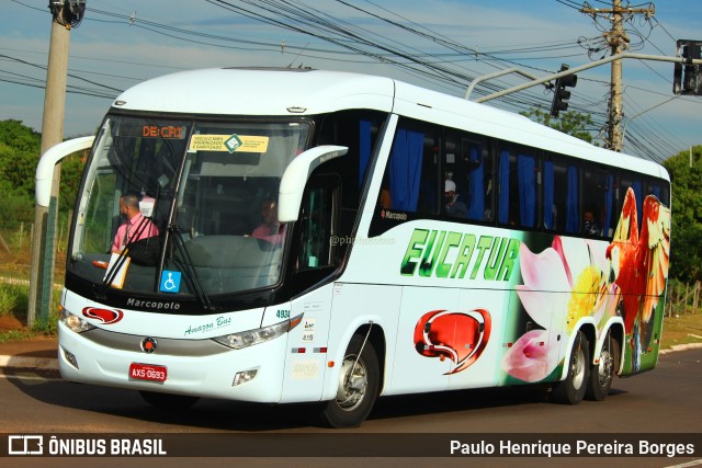 Eucatur - Empresa União Cascavel de Transportes e Turismo 4934 na cidade de Campo Grande, Mato Grosso do Sul, Brasil, por Paulo Henrique Pereira Borges. Número da foto: #10961999.