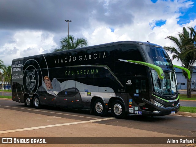 Viação Garcia 86038 na cidade de Campo Grande, Mato Grosso do Sul, Brasil, por Allan Rafael. ID da foto: 10961792.