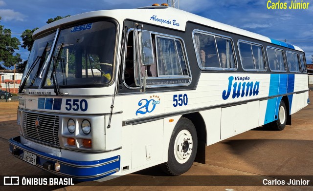 Viação Juína 550 na cidade de Cuiabá, Mato Grosso, Brasil, por Carlos Júnior. ID da foto: 10960430.